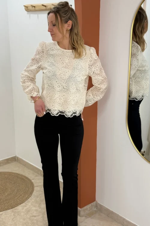 Jean Flare Noir Femme Coupe Flatteuse | Dream By C