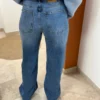 Jean Wide Femme Bleu Clair À Ceinture Croisée | Dream By C