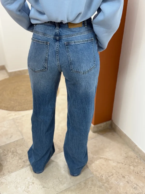 Jean Wide Femme Bleu Clair À Ceinture Croisée | Dream By C