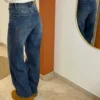 Jean Wide Taille Haute Bleu À Ceinture Croisée | Dream By C
