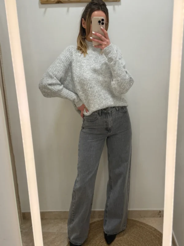 Pull femme col cheminée côtelé – Confort & style | Dream by C