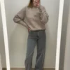 Pull femme col cheminée côtelé – Confort & style | Dream by C