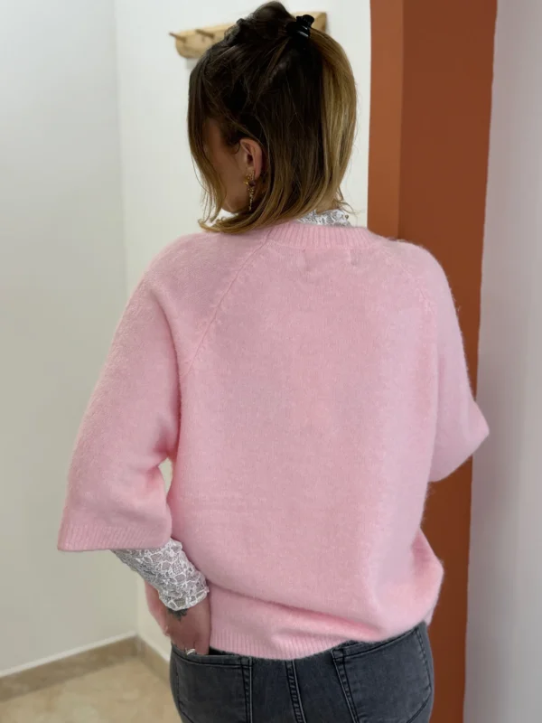 Pulls t-shirt unis manches coudes femme | Dream By C