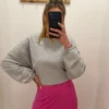 Sweat Mommy Gris Brodé Oversize Femme | Dream By C