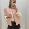 Veste Feutrine Femme Sans Manches Rose | Dream By C