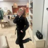Combinaison jean femme longue ceinturée