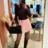 Jupe short femme chic avec bijoux doré - Dream By C