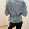 Veste jean femme ceinturée tendance