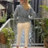 Veste jean femme ceinturée – Oversize & Cœur doré | Dream By C