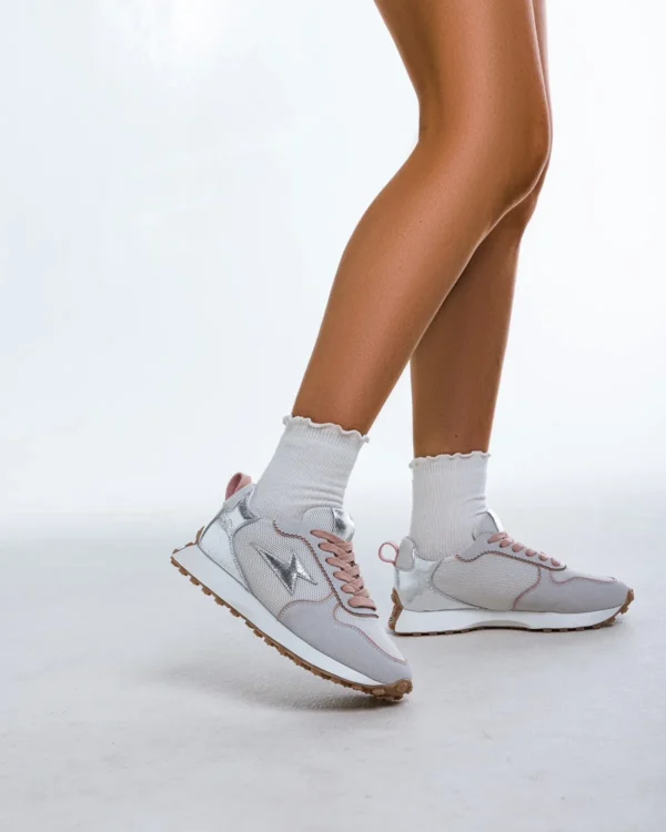 Baskets FLOW Emblem Vanessa Wu argenté