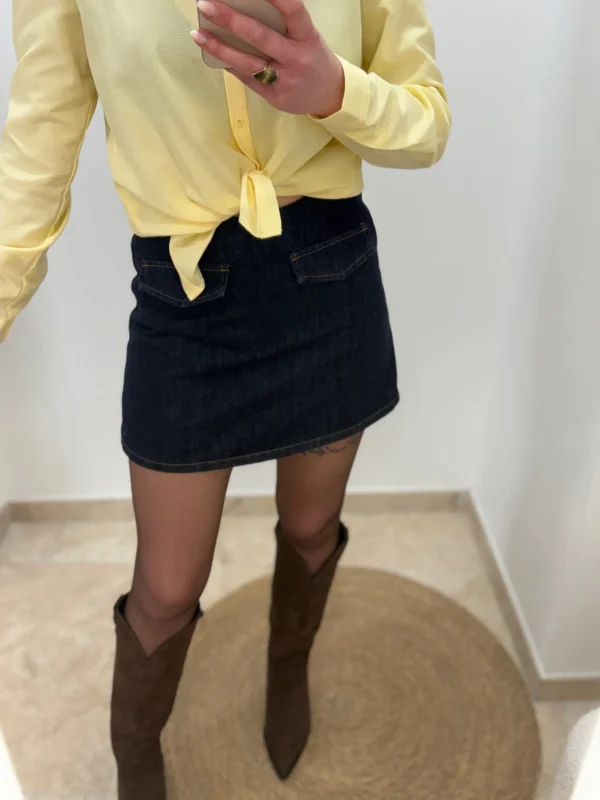 Jupe short femme taille haute élégante