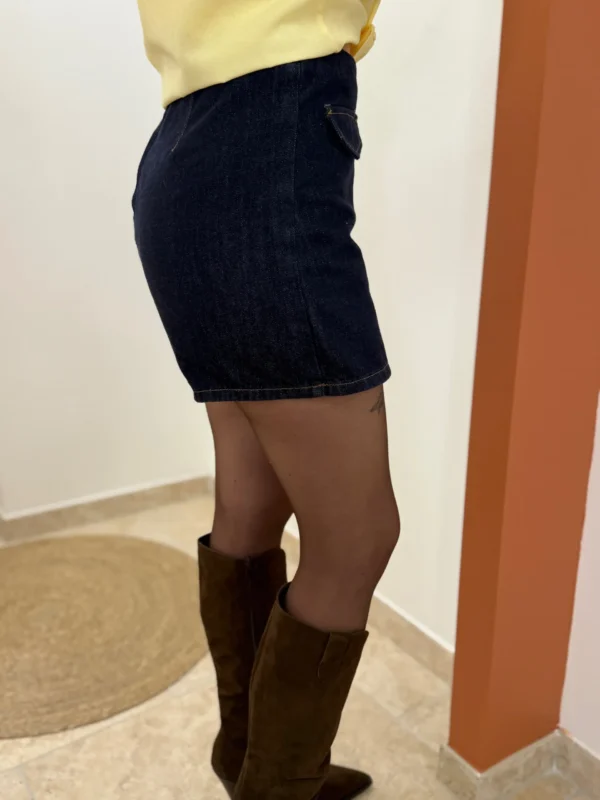 Jupe short femme taille haute élégante