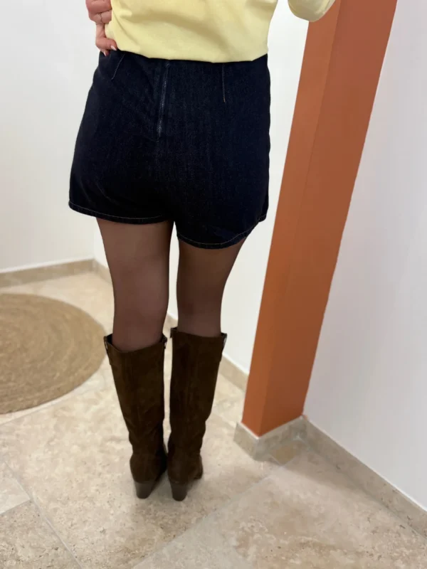 Jupe short femme taille haute élégante