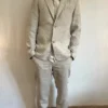 Pantalon lin homme été, blanc ou beige | Dream By C