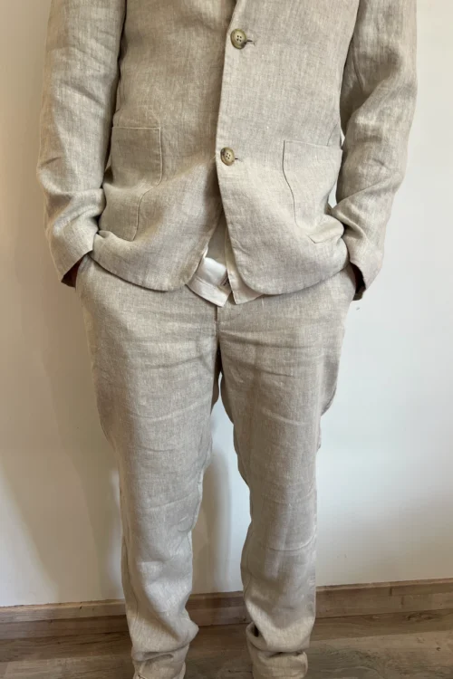 Pantalon lin homme été, blanc ou beige | Dream By C