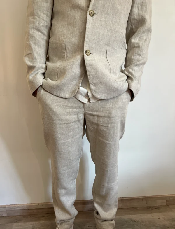 Pantalon lin homme été, blanc ou beige | Dream By C