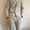 Pantalon lin homme été, blanc ou beige | Dream By C
