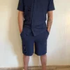 Polo homme marine piqué nid d'abeille | Dream By C