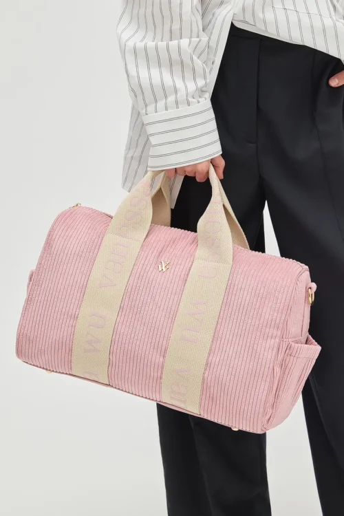 Sac Laure rose Vanessa Wu velours côtelé