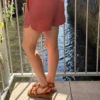 Short femme terracotta modal B.Young – Confortable | Dream By C