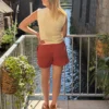 Short femme terracotta modal B.Young – Confortable | Dream By C