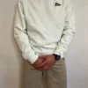 Sweat homme coton blanc brodé Casual Friday | Dream By C