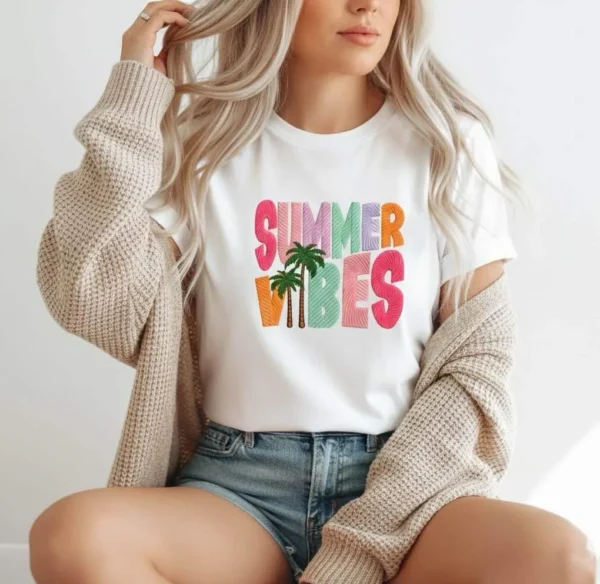 T-shirt oversize imprimé Summer Vibes — Dream By C