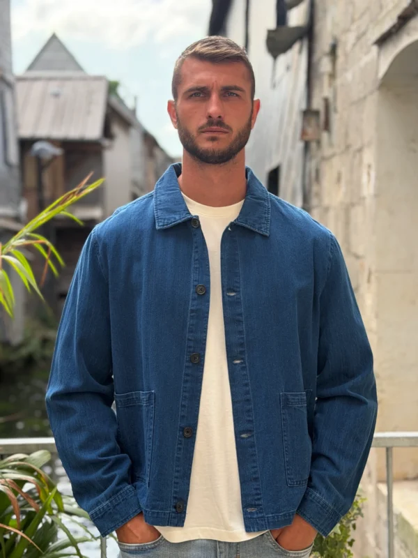 Veste jean Casual Friday col chemise | Dream By C