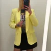 Blazer mi long femme coloré – Cintré manches 3/4 | Dream By C