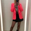 Blazer mi long femme coloré – Cintré manches 3/4 | Dream By C
