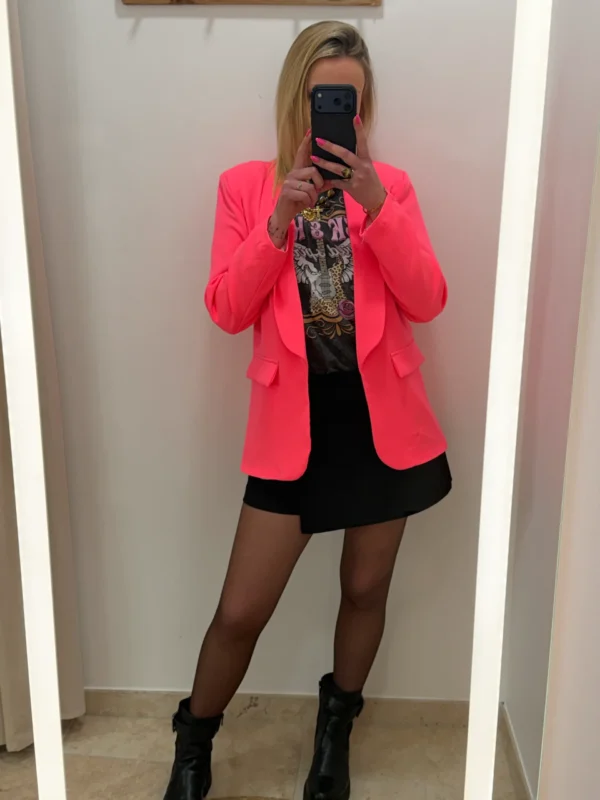 Blazer mi long femme coloré – Cintré manches 3/4 | Dream By C