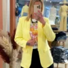 Blazer mi long femme coloré – Cintré manches 3/4 | Dream By C