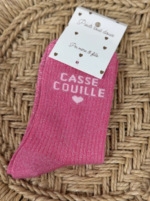 Chaussettes brillantes femme Casse Couille Style | Dream By C