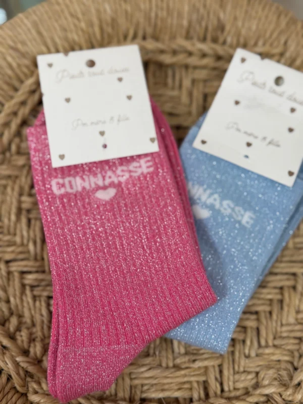 Chaussettes originales femme Connasse Lurex — Dream By C
