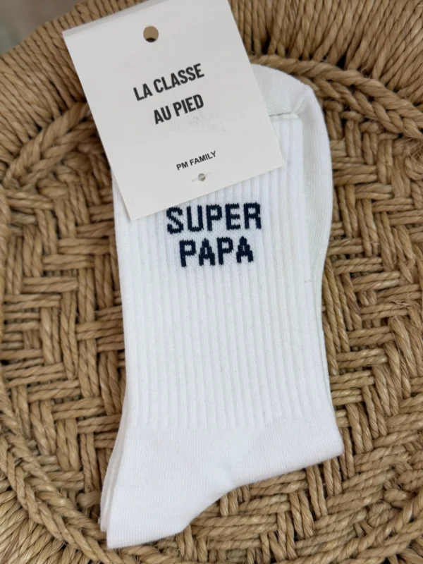 Chaussettes super papa, cadeau fête des pères | Dream By C