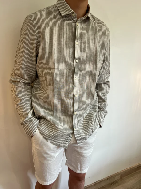Chemise lin homme rayée Casual Friday, 3 coloris | Dream By C