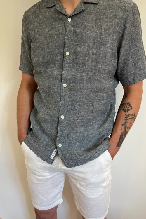 Chemise lin manches courtes homme | Dream By C