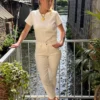 Jean straight cropped femme blanc déchiré | Dream By C