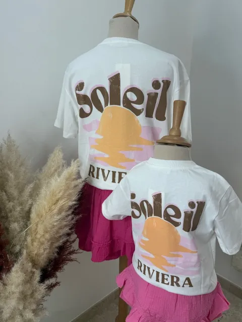 T-shirt enfant Riviera Soleil – Flocage dos | Dream By C