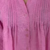 Blouse bohème manches bouffantes rose | Dream By C