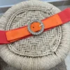 Ceinture brodée femme tendance orange rosace | Dream By C