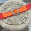 Ceinture brodée femme tendance orange rosace | Dream By C
