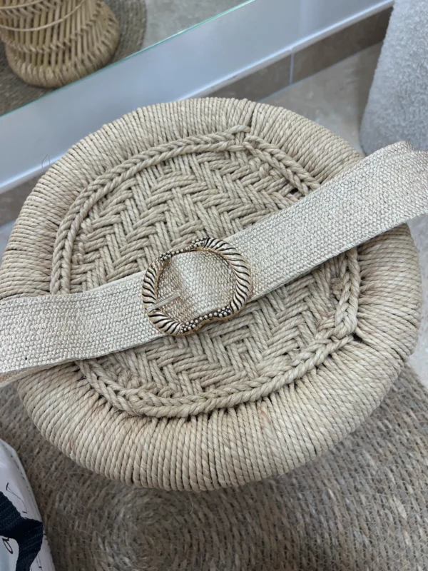Ceinture dorée femme grosse boucle motifs élastique | Dream By C