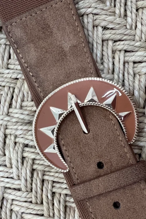 Ceinture élastique femme tendance chocolat | Dream By C