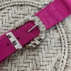 Ceinture fuchsia femme grosse boucle dorée reflet | Dream By C