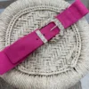 Ceinture fuchsia femme grosse boucle dorée reflet | Dream By C