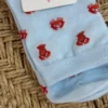 Chaussettes crabes femme bleues motif crabe rouge | Dream By C