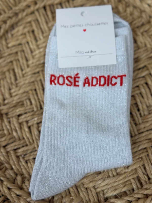 Chaussettes paillettes femme Rosé Addict — Dream By C