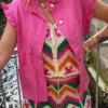 Gilet crochet femme sans manche col V boutonné | Dream By C