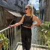 Pantalon en crochet femme doublé, taille élastique | Dream By C